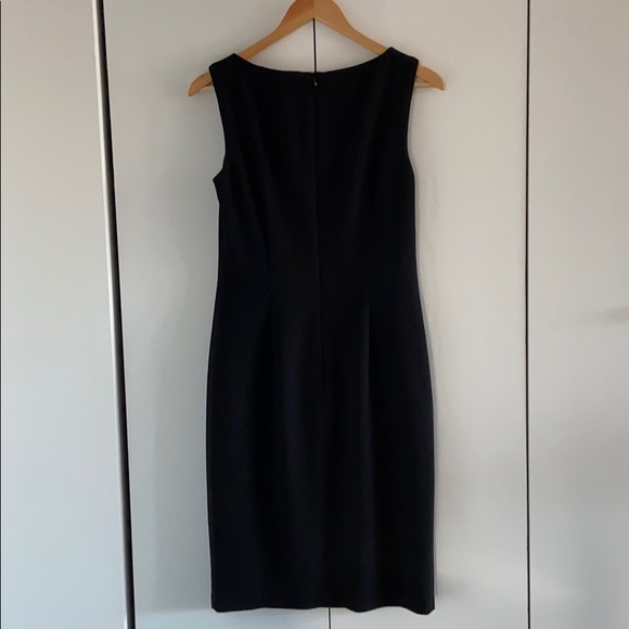 Black David Meister Cocktail Dress w/ Lace Details - Picture 3 of 12